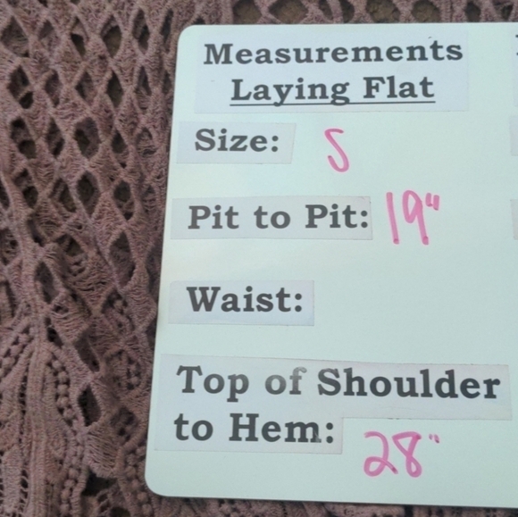 Crochet Festival Hippie Open Front Sleeveless Bohemian Cardigan Top - Picture 5 of 7